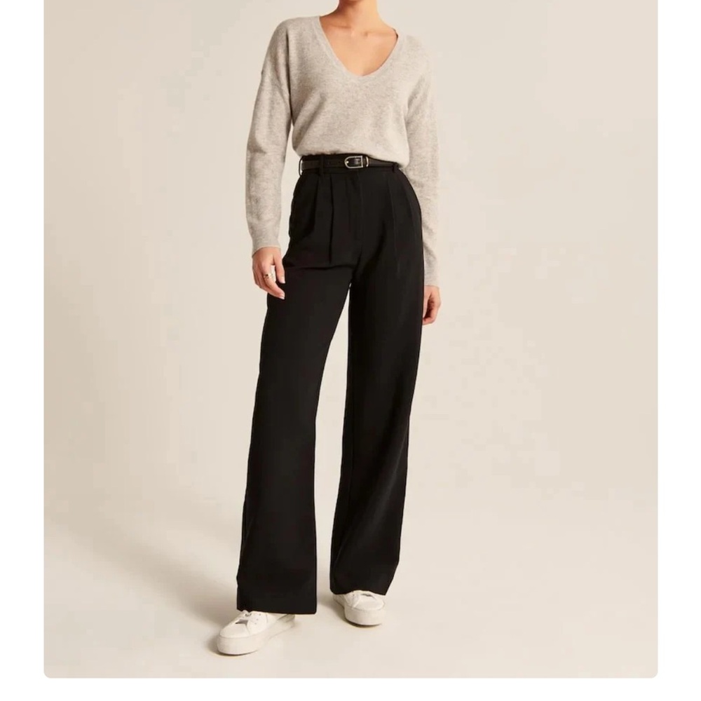 Daisy Grace Black Women's Wide-Leg Pants size 30L